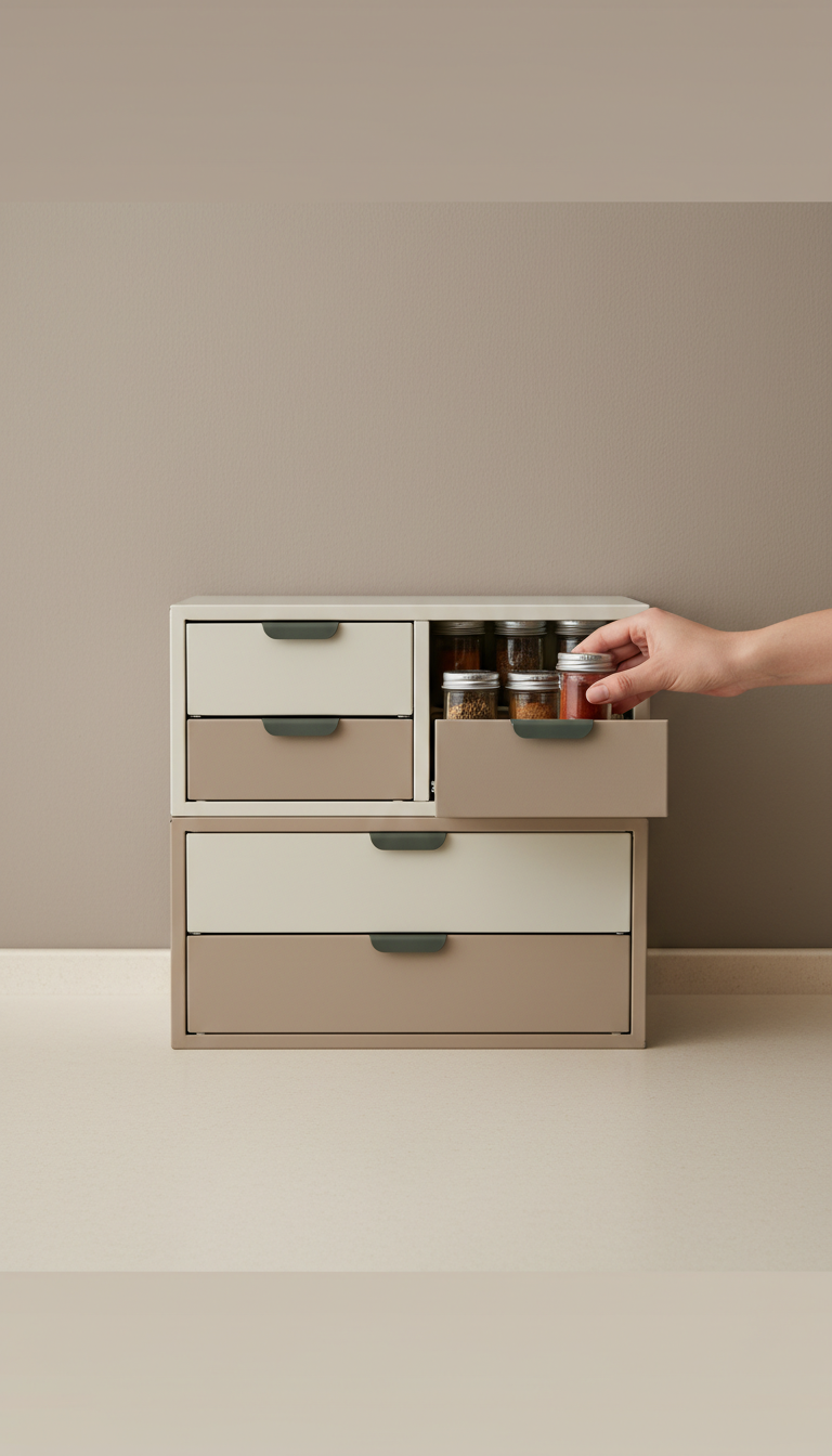 Sliding Spice Rack System